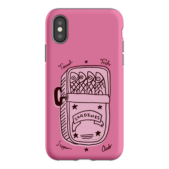 Sardine Social Pink Printed Phone Cases iPhone XS / Armoured by The Dairy - The Dairy
