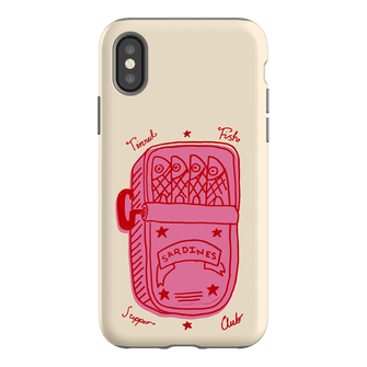 Sardine Social Red Printed Phone Cases iPhone XS / Armoured by The Dairy - The Dairy