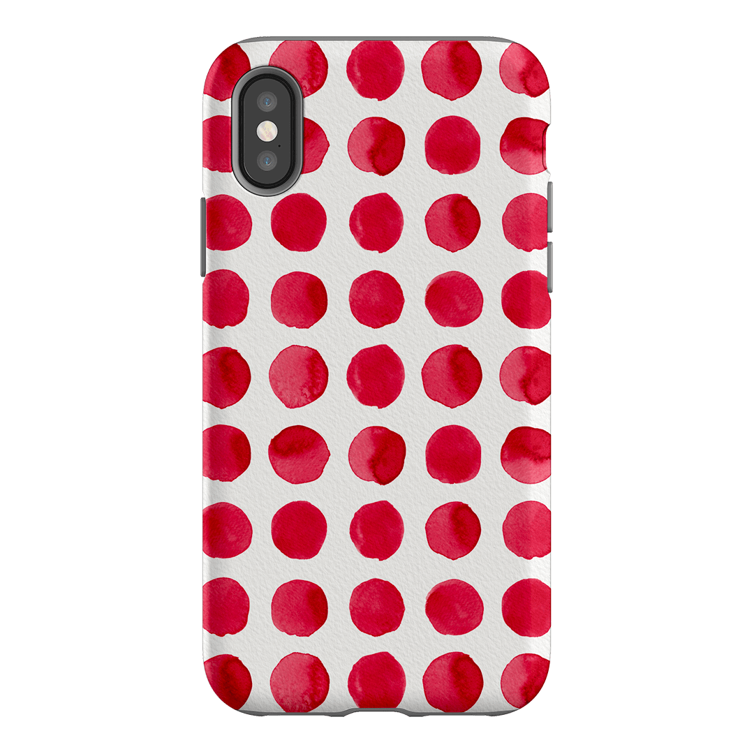 Spots in Red Printed Phone Cases by The Dairy - The Dairy