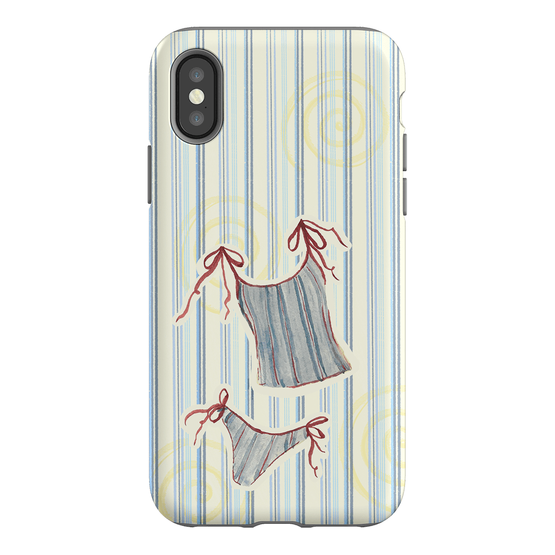 Stripe Tankini Printed Phone Cases iPhone XS / Armoured by Kayla Carr - The Dairy