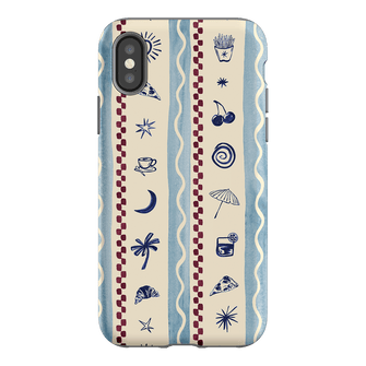 Summer Snacks Blue Printed Phone Cases iPhone XS / Armoured by Charlie Taylor - The Dairy
