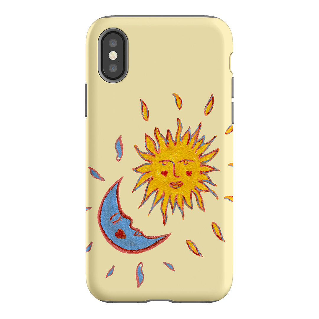 Sun & Moon Yellow Printed Phone Cases iPhone XS / Armoured by BG. Studio - The Dairy
