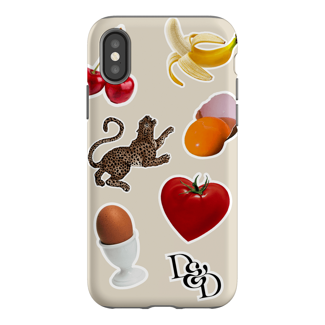 Sunday Stickers Cream Printed Phone Cases iPhone XS / Armoured by Desmond & Dempsey - The Dairy