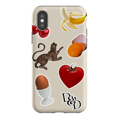 Sunday Stickers Cream Printed Phone Cases iPhone XS / Armoured by Desmond & Dempsey - The Dairy