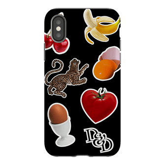 Sunday Stickers Black Printed Phone Cases iPhone XS / Armoured by Desmond & Dempsey - The Dairy