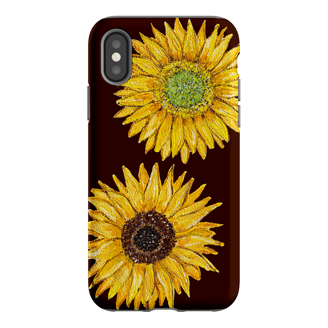 Sunflower Brown Printed Phone Cases iPhone XS / Armoured by BG. Studio - The Dairy