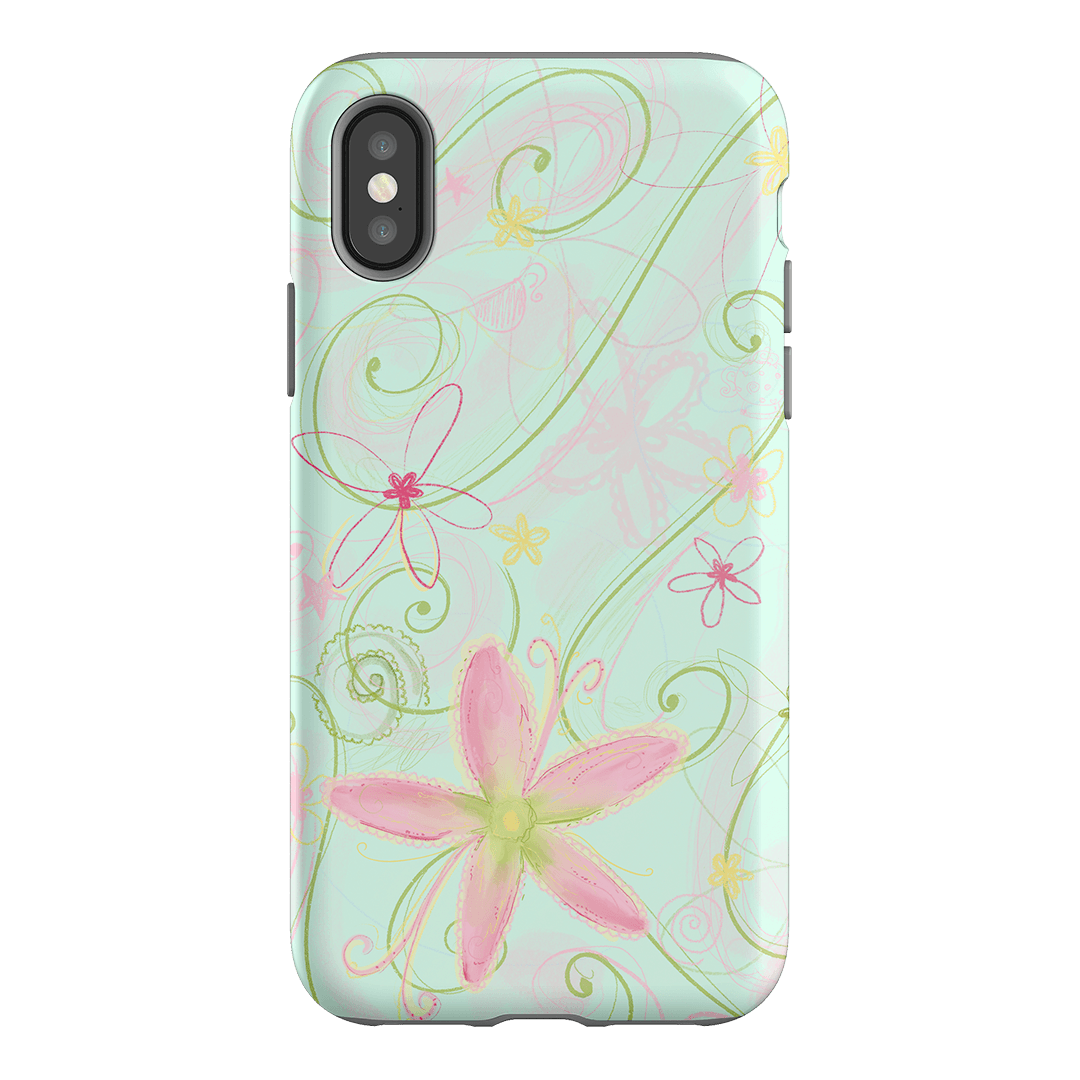 Swirl Blue Printed Phone Cases iPhone XS / Armoured by Kayla Carr - The Dairy
