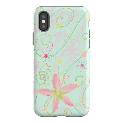Swirl Blue Printed Phone Cases iPhone XS / Armoured by Kayla Carr - The Dairy