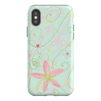 Swirl Blue Printed Phone Cases iPhone XS / Armoured by Kayla Carr - The Dairy