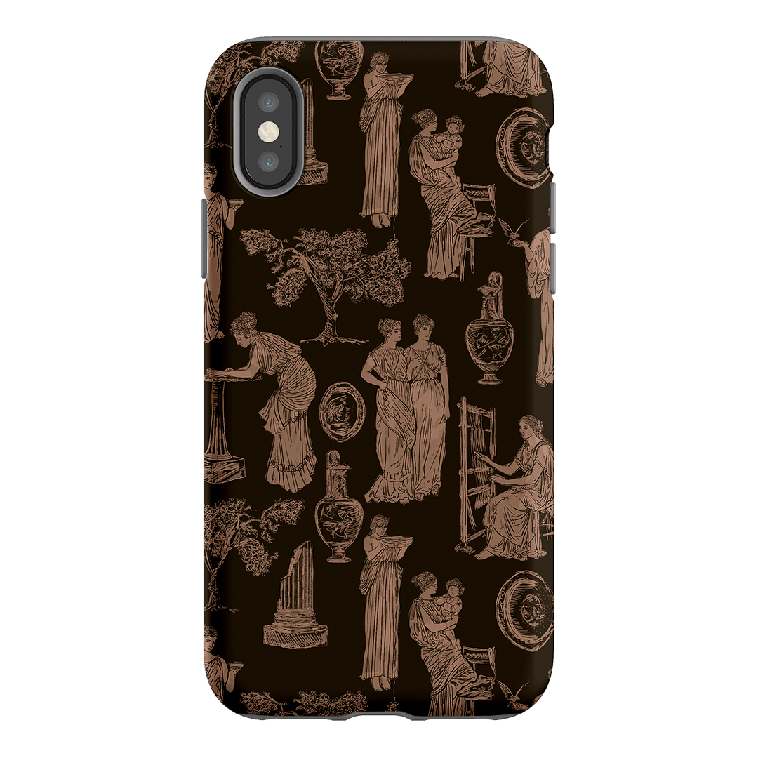 Symposium Burnt Umber Printed Phone Cases iPhone XS / Armoured by Veronica Tucker - The Dairy