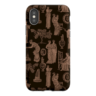 Symposium Burnt Umber Printed Phone Cases iPhone XS / Armoured by Veronica Tucker - The Dairy