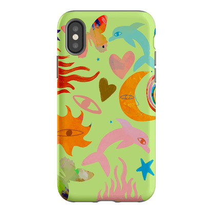 Tattoos Green Printed Phone Cases iPhone XS / Armoured by Kate Eliza - The Dairy