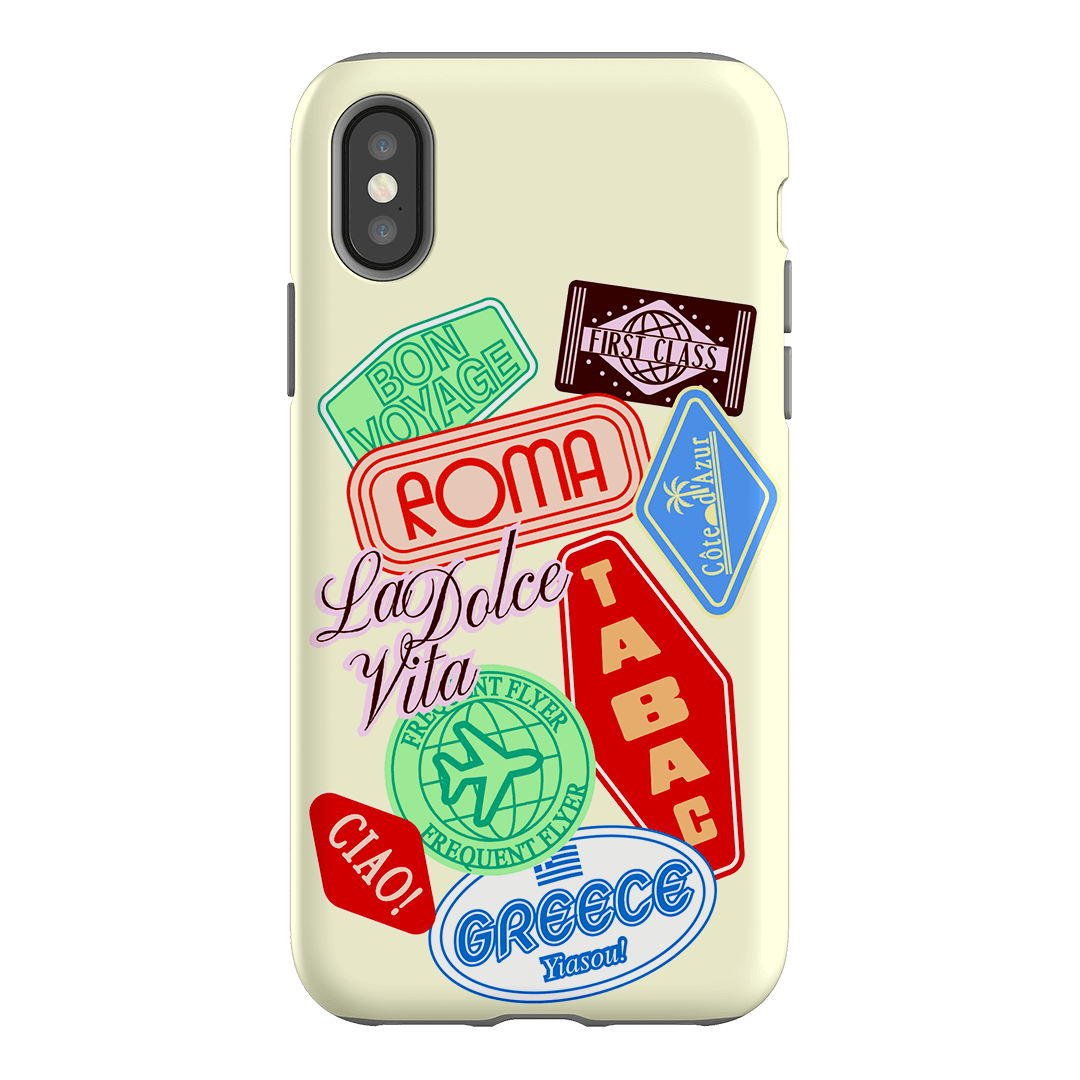 Well Travelled Printed Phone Cases iPhone XS / Armoured by The Dairy - The Dairy