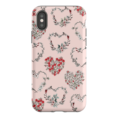 Wild Heart Wreath Printed Phone Cases iPhone XS / Armoured by Typoflora - The Dairy