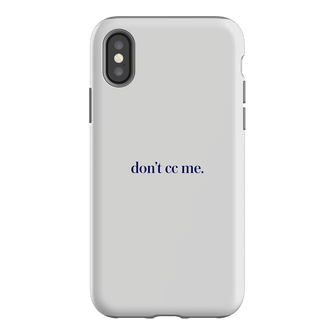 Don't CC Me Blue Printed Phone Cases iPhone XS / Armoured by The Dairy - The Dairy