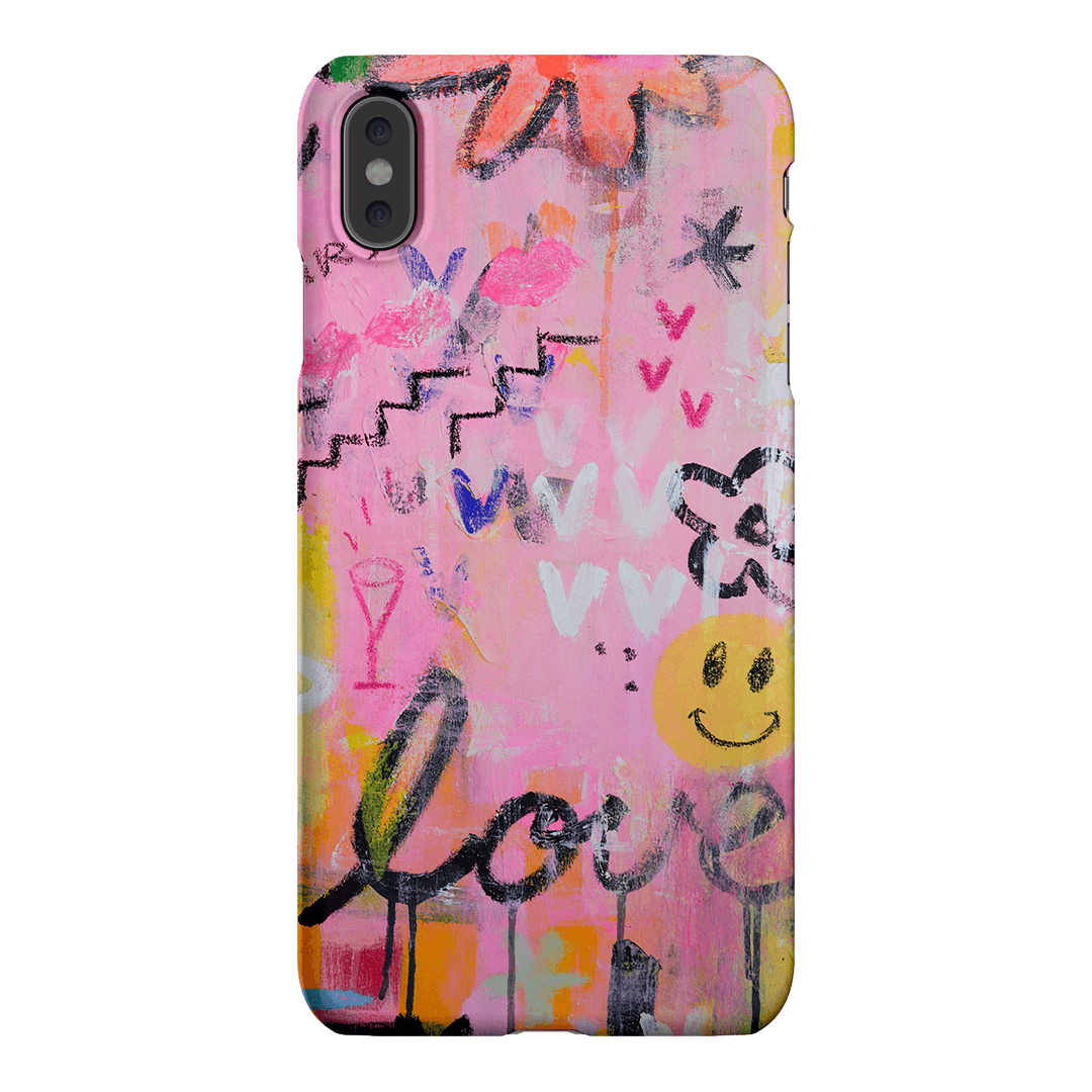 Love Smiles Printed Phone Cases iPhone XS Max / Snap by Jackie Green - The Dairy