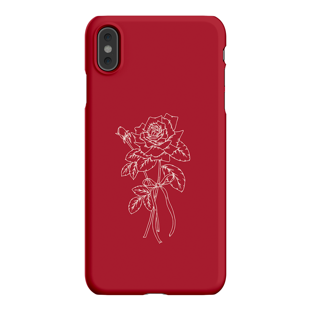 Red Rose Printed Phone Cases iPhone XS Max / Snap by Typoflora - The Dairy