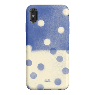 Bleu Polka Dot Printed Phone Cases iPhone XS Max / Armoured by Jasmine Dowling - The Dairy