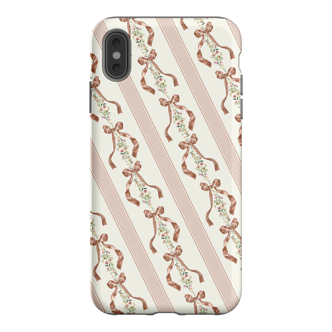 Bow Stripe Printed Phone Cases iPhone XS Max / Armoured by Veronica Tucker - The Dairy