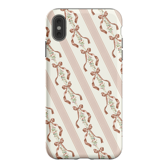 Bow Stripe Printed Phone Cases iPhone XS Max / Armoured by Veronica Tucker - The Dairy