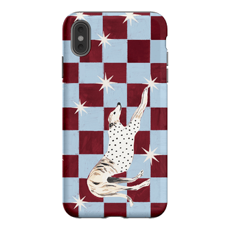 Check Greyhound Blue Printed Phone Cases iPhone XS Max / Armoured by Lisa Hu - The Dairy