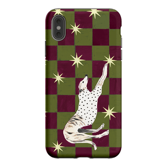 Check Greyhound Green Printed Phone Cases iPhone XS Max / Armoured by Lisa Hu - The Dairy