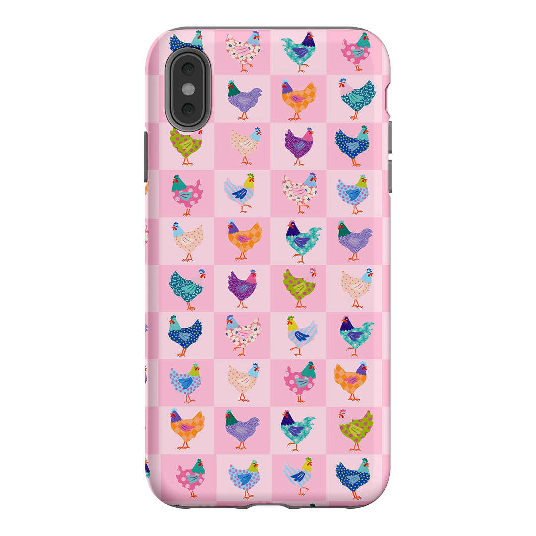 Checkered Chickens Printed Phone Cases iPhone XS Max / Armoured by Kayla Henley - The Dairy
