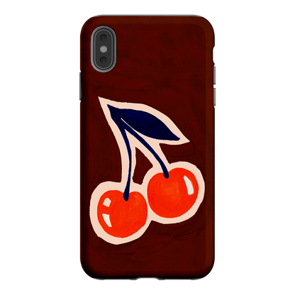 Cherries Printed Phone Cases iPhone XS Max / Armoured by Studio Bon - The Dairy