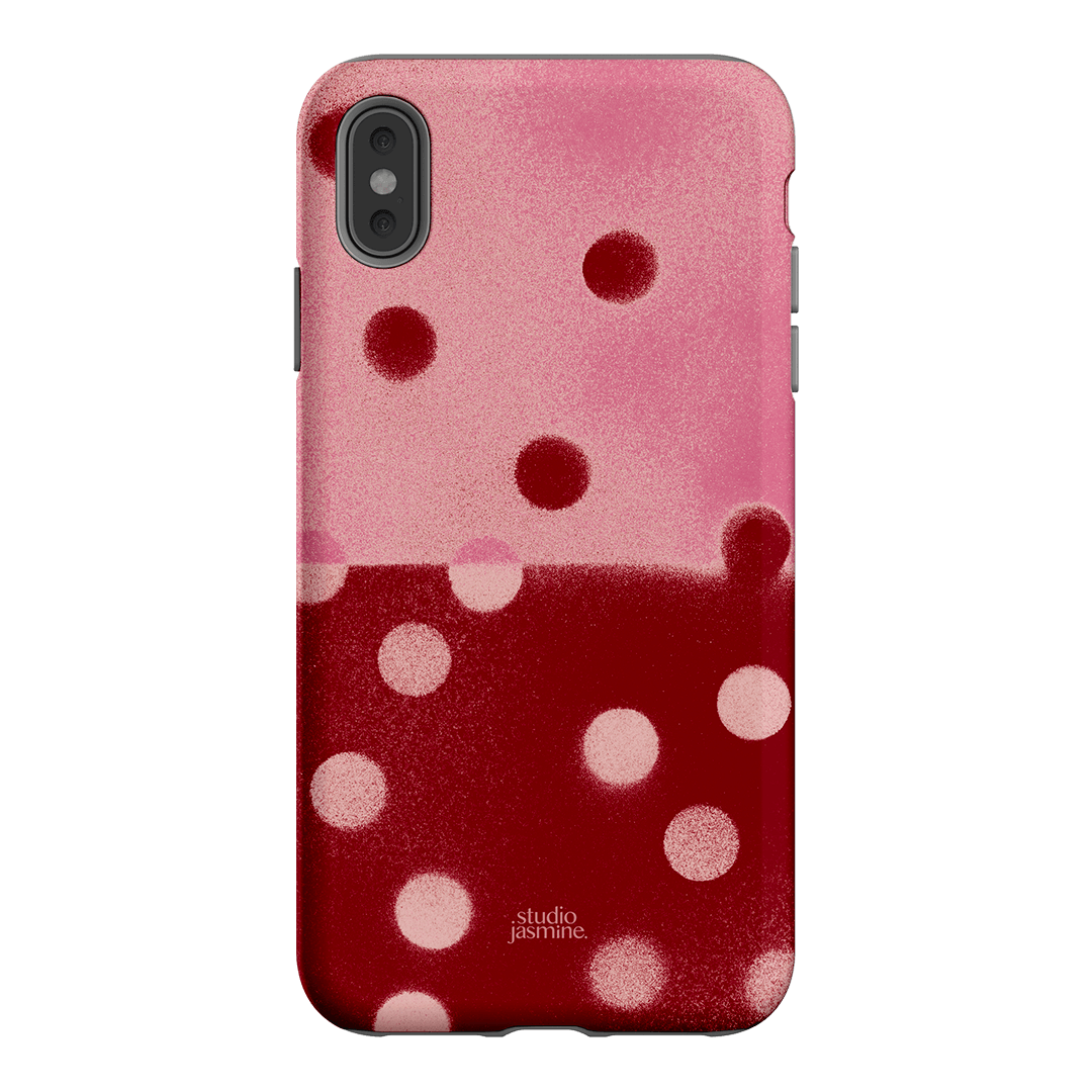 Cherry Polka Dot Printed Phone Cases iPhone XS Max / Armoured by Jasmine Dowling - The Dairy