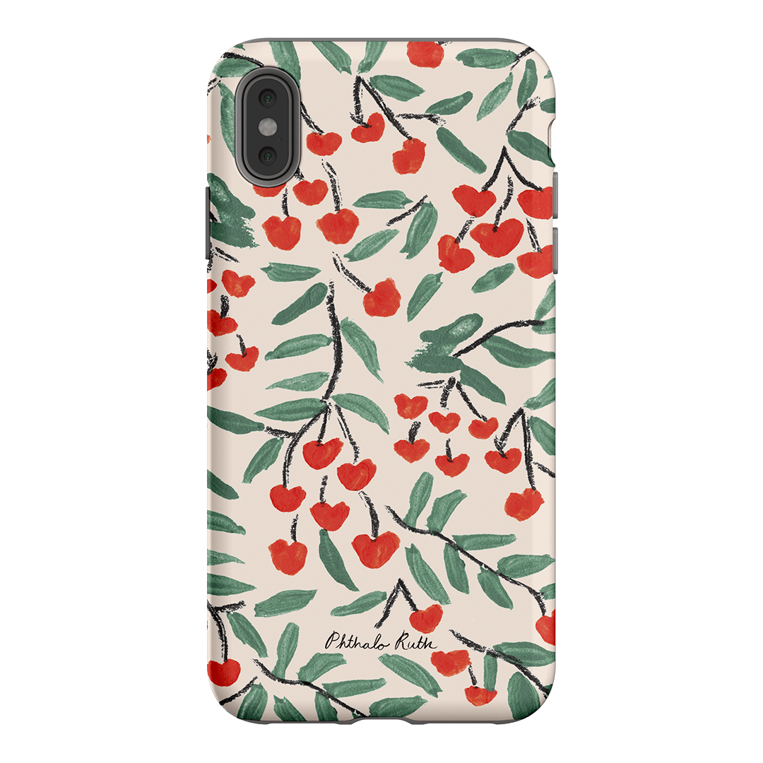 Cherry Love Printed Phone Cases iPhone XS Max / Armoured by Phthalo Ruth - The Dairy