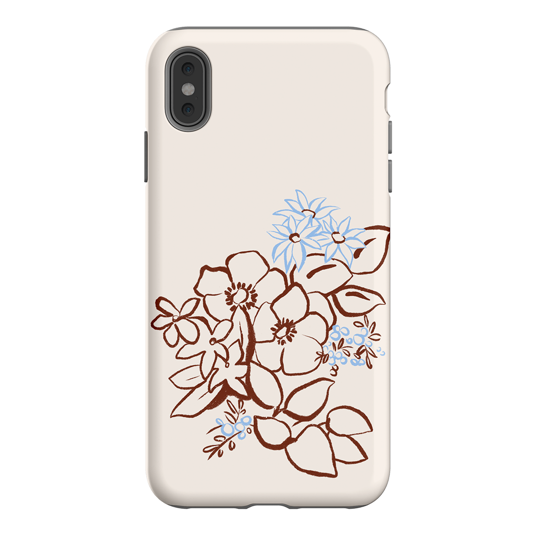 Cream Posy Printed Phone Cases iPhone XS Max / Armoured by Typoflora - The Dairy