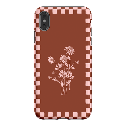 Dahlia Check Printed Phone Cases iPhone XS Max / Armoured by Typoflora - The Dairy