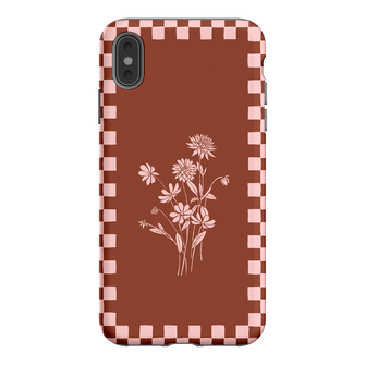 Dahlia Check Printed Phone Cases iPhone XS Max / Armoured by Typoflora - The Dairy