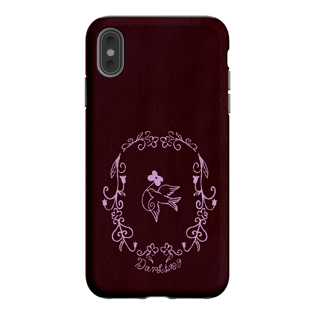Darling Burgundy Printed Phone Cases by The Dairy - The Dairy