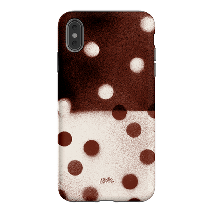 Espresso Polka Dot Printed Phone Cases iPhone XS Max / Armoured by Jasmine Dowling - The Dairy
