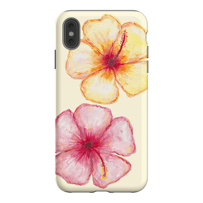 Hibiscus Flower Yellow Printed Phone Cases iPhone XS Max / Armoured by BG. Studio - The Dairy