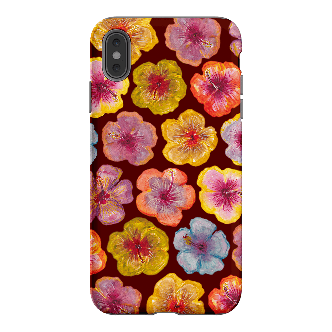 Hibiscus Holiday Rouge Printed Phone Cases iPhone XS Max / Armoured by BG. Studio - The Dairy