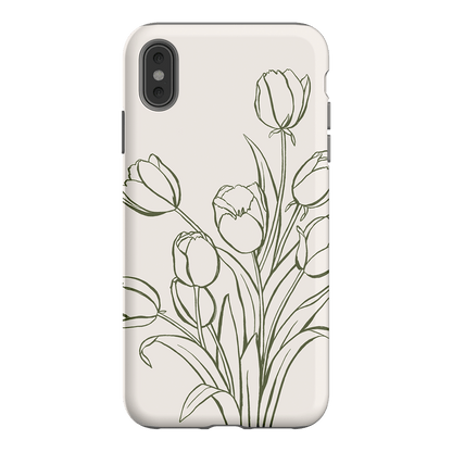 Inked Tulips Printed Phone Cases iPhone XS Max / Armoured by Typoflora - The Dairy