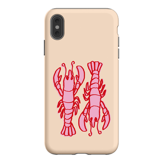 Lobster Love Peach Printed Phone Cases iPhone XS Max / Armoured by The Dairy - The Dairy
