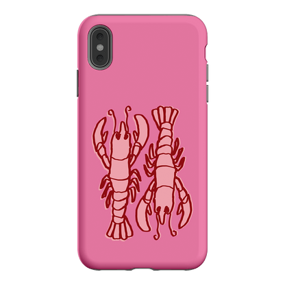 Lobster Love Pink Printed Phone Cases iPhone XS Max / Armoured by The Dairy - The Dairy