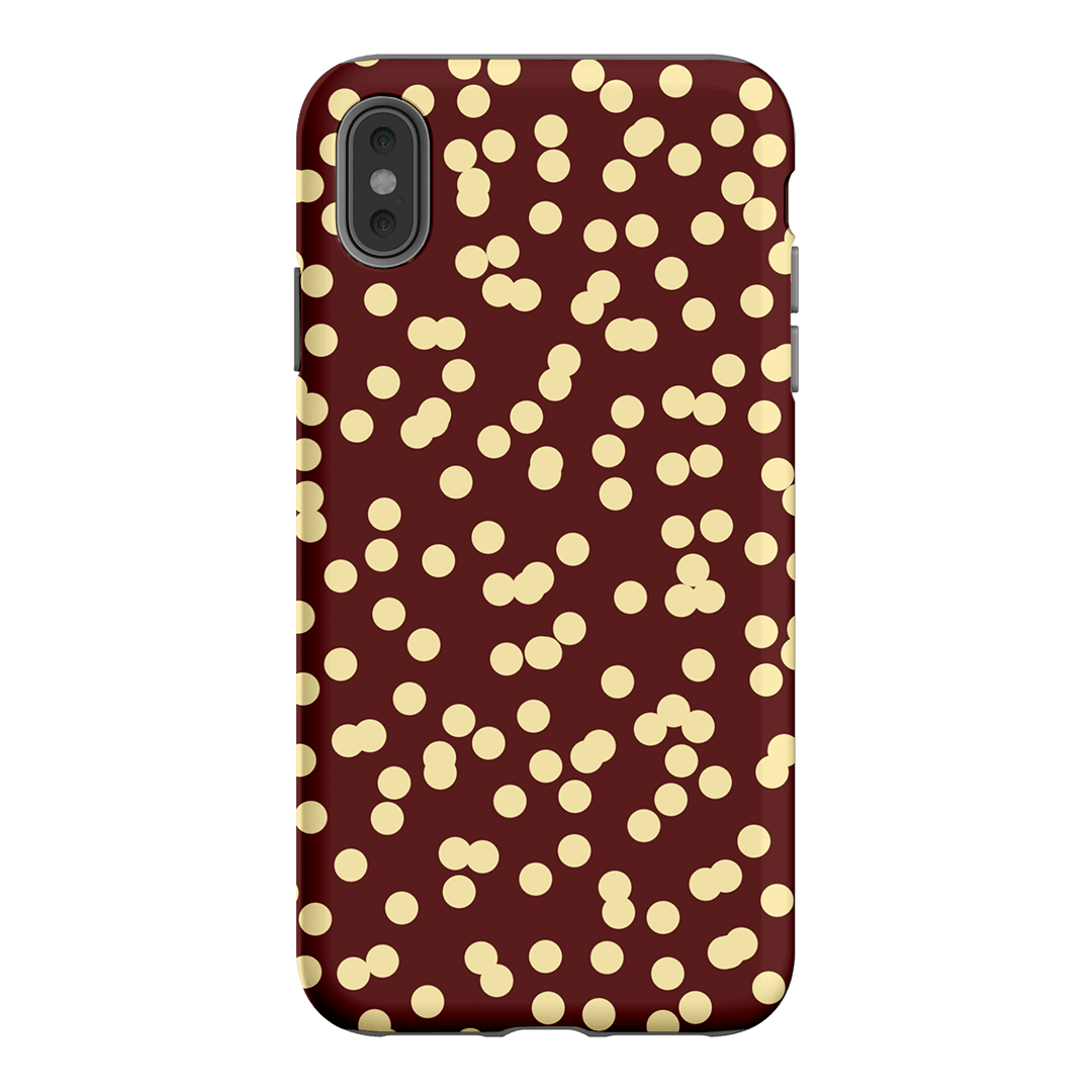 Mini Confetti Burgundy Butter Printed Phone Cases iPhone XS Max / Armoured by Veronica Tucker - The Dairy