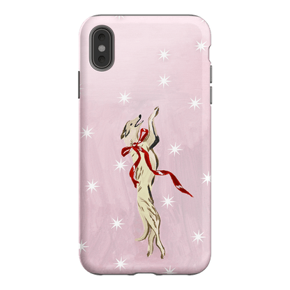 Pink Bow Hound Printed Phone Cases iPhone XS Max / Armoured by Lisa Hu - The Dairy