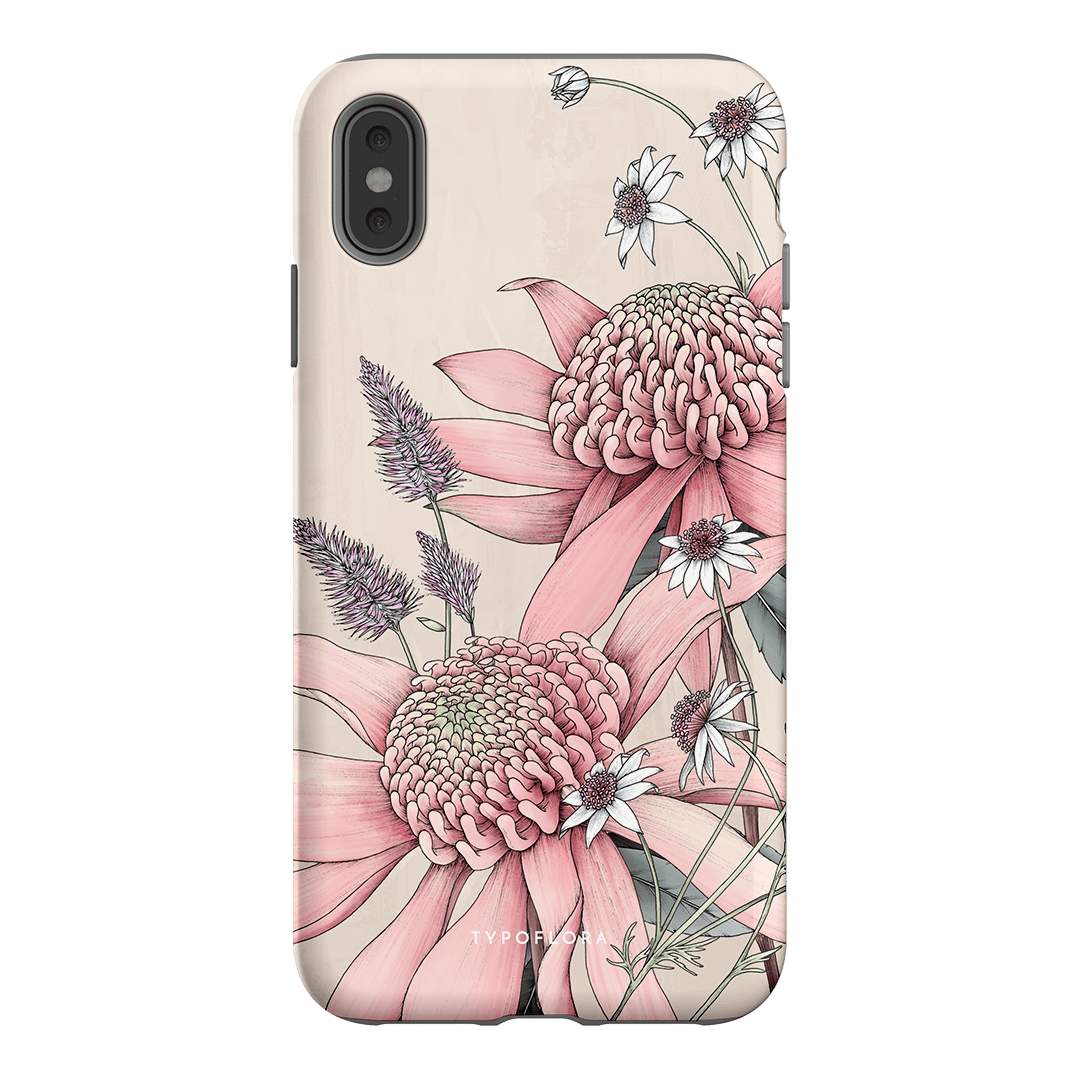 Pink Waratah Printed Phone Cases iPhone XS Max / Armoured by Typoflora - The Dairy