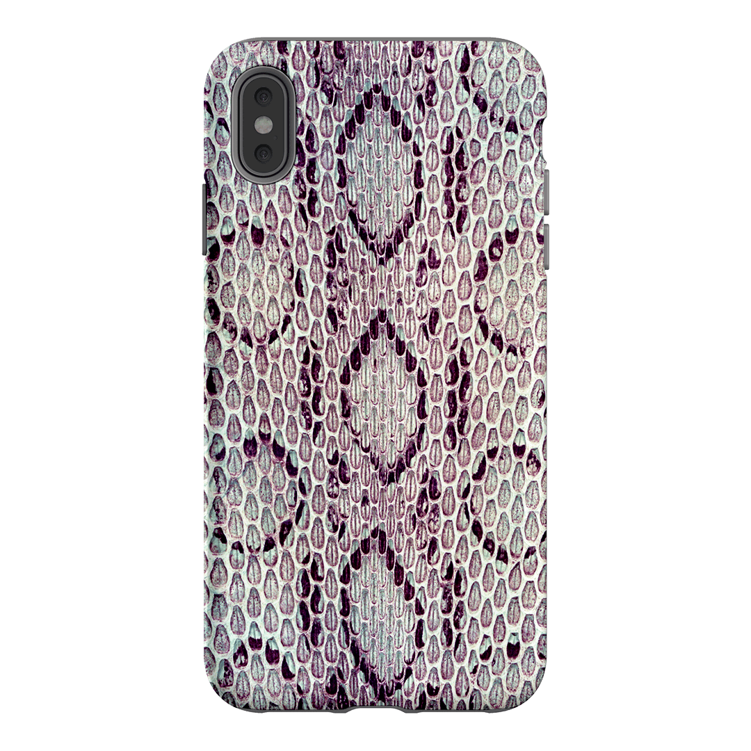 Plum Python Printed Phone Cases iPhone XS Max / Armoured by The Dairy - The Dairy