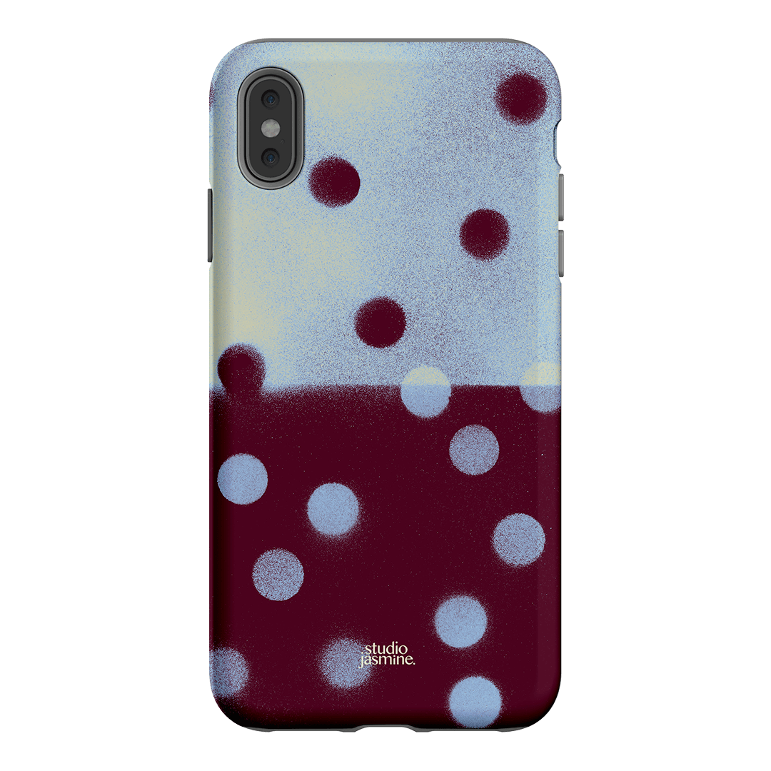 Plum Polka Dot Printed Phone Cases iPhone XS Max / Armoured by Jasmine Dowling - The Dairy