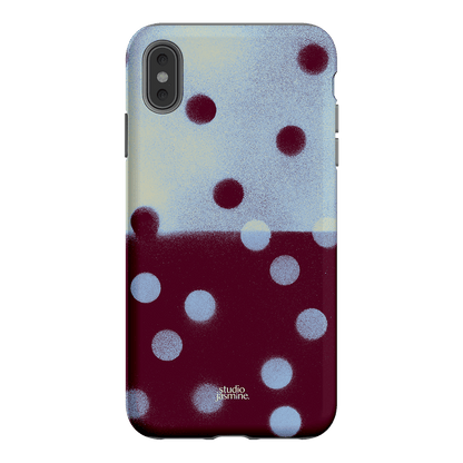 Plum Polka Dot Printed Phone Cases iPhone XS Max / Armoured by Jasmine Dowling - The Dairy