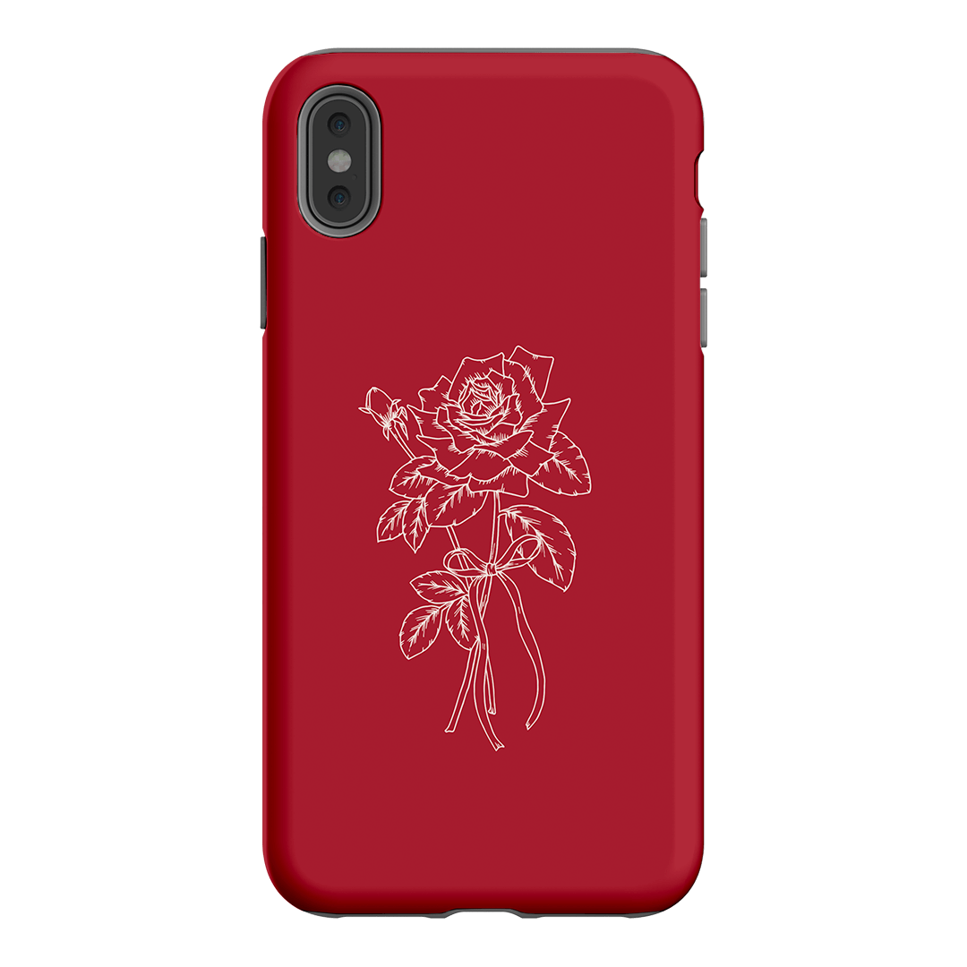 Red Rose Printed Phone Cases iPhone XS Max / Armoured by Typoflora - The Dairy