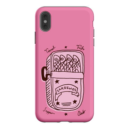 Sardine Social Pink Printed Phone Cases iPhone XS Max / Armoured by The Dairy - The Dairy