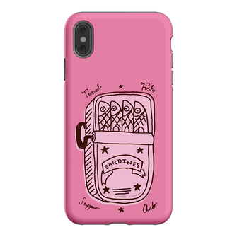 Sardine Social Pink Printed Phone Cases iPhone XS Max / Armoured by The Dairy - The Dairy