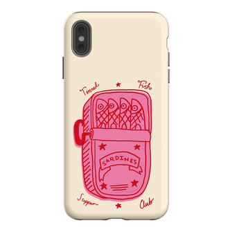 Sardine Social Red Printed Phone Cases iPhone XS Max / Armoured by The Dairy - The Dairy
